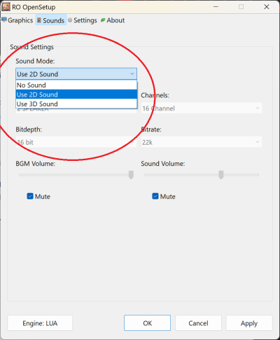 Sound Settings Sound Settings
